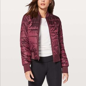 lululemon non-stop bomber jacket *reversible